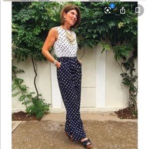 NWT Anthropologie Domino Dot Jumpsuit with pockets